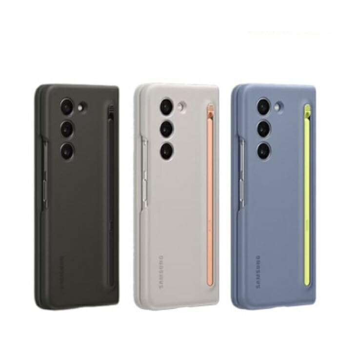 Galaxy Z Fold5 ケース 純正 Sペン搭載 スリム Sペン ケース Slim S Pen Case EF-OF94P 海外純正品 スマホクリーナー セット (クリーム)