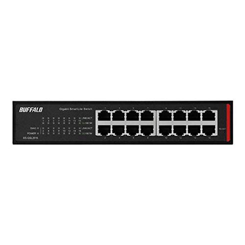 緩衝装置置き目 (BUFFALO) BS-GSL2016 法人向け Giga Layer2 かっこ良いLite取り替えっこ  16界面