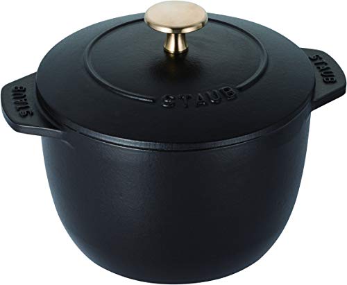 staub ストウブ 「 ラ ココット de GOHAN 黒いこと M 16糎 」 田の実鍋 2合 鋳込み ホーロー鍋 IH相応う 炊飯器  日本置き目売りわたす品  La Cocotte de GOHAN 40509-655