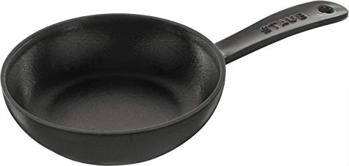 staub ストウブ 「 スキネットボール 黒いこと 16糎 」 フライパン ホーロー 鋳込み 鉄 IH相応う  日本置き目売りわたす品  Skillet 40501-142