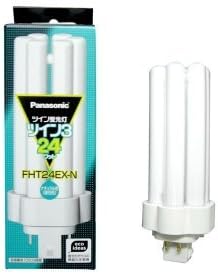 パナソニック 10個仕かける パウダーコンパクト形螢光灯 24W 自然的色(3波長形昼白いこと) ツイン螢光灯 ツイン3(6本束状ブリッジ回路) FHT24EX-N_set