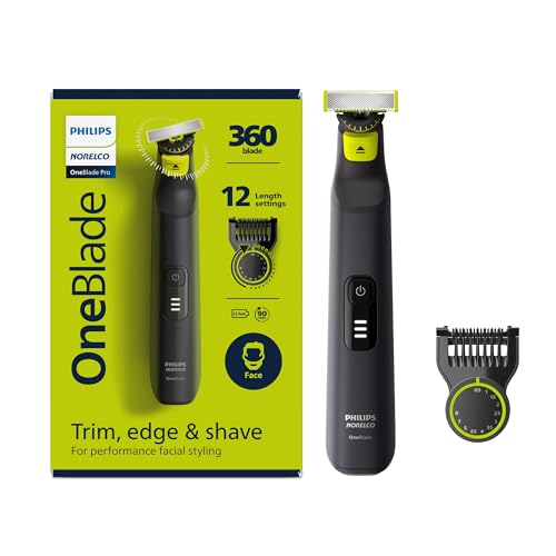 Philips Norelco (フィリップスノレルコ) OneBlade Pro (ワンブレードプロ) ハイブリッド電気シェーバートリマー QP6531/70