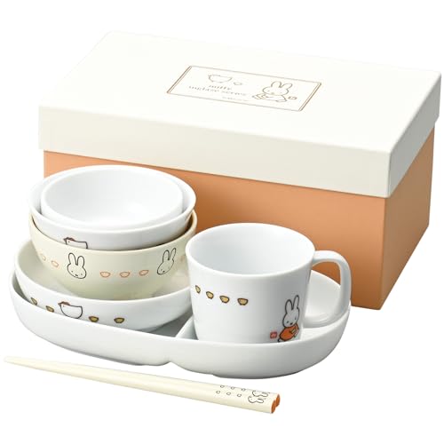 ディック ブルーナ 「 ミッフィー 」 赤ちゃん 食器 仕掛ける つみつみ 7点仕掛ける 陰電子範囲相応う 食洗機相応う イングレーズ こっこ親子 日本製 417722