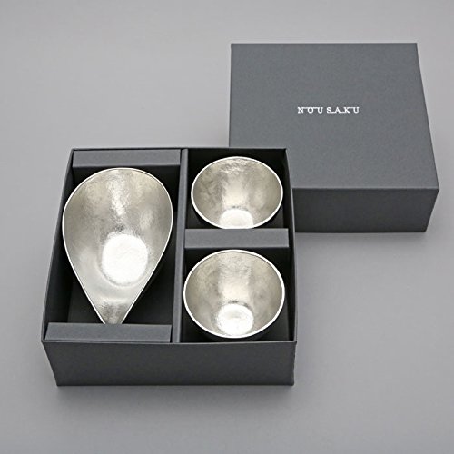 能作 酒器セット(一合片口 1、ぐい呑み 2