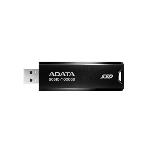 エイ資料  外後ばらいSSD 1肺結核 SC610 USB 3.2 Gen2 最大限度読込速度550MB/秒 SC610-1000G-CBK/RD-I