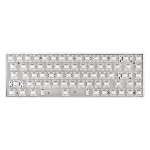 DrunkDeer G65 ラピッドトリガー メカニカルキーボード 磁気スイッチ ゲーム用 RGB 65%サイズ コンパクト テンキーレス 有線 ベアボーン キーキャップなし ホワイト