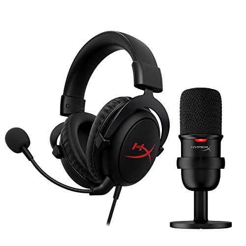 HyperXゲーム実況用スターターパック ? HyperX Cloud Coreゲーミングヘッドセット、DTS Headphone:X空間オーディオとHyperX SoloCast USBマイクが付属 HBNDL0001