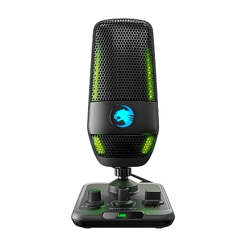 ROCCAT コンデンサーマイク Torch USB ゲーミングマイク PC ゲーム配信 RGB ピックアップパターン 3種類 スタジオグレード ブームアーム対応 Windows 7以降 国内正規品 8,083円