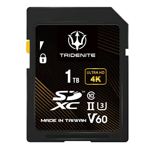 TRIDENITE 1結核症 SD歌留多 読みとる最高限度 245MB/s, UHS-II U3 V60 4K UHD, PROFESSIONAL GRADE SDXC 記憶装置歌留多  日本国内定まり品