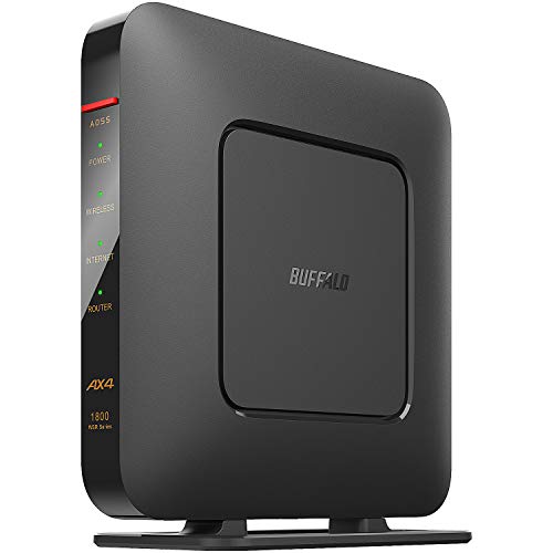 バッファローWiFi ルーター無線LAN 最新規格 Wi-Fi6 11ax / 11ac AX1800 574+1200Mbps日本メーカー iPhone12/11/iPhone SE(第二世代) PS5 メーカー動作確認済み WSR-1800AX4/