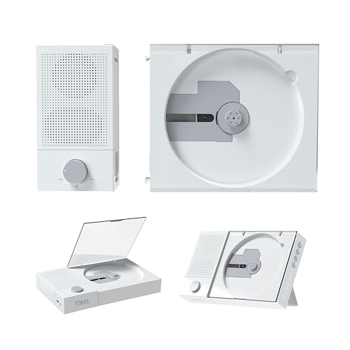 2024新登場、分身する TINYL SPLITタイノ スプリット3in1 CDプレーヤー「ポータブルCDコンポ CDプレーヤー Bluetoothスピーカー」防振/小型/軽量/バッテリー内蔵/音楽再生/語学学習/胎児教育/日本語説明書