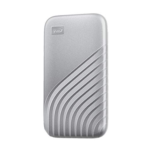 ウエスタンデジタル(Western Digital)WD ポータブルSSD 2TB シルバー USB3.2 Gen2 Type-c My Passport SSD 最大読取り1050 MB/秒 外付け /メーカー5年保証 WDBAGF0020BSL-W