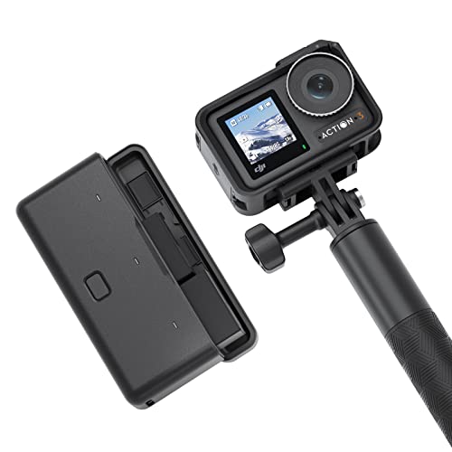 DJI アクションカメラ Osmo Action 3 アドベンチャーコンボ 防水性 4K HDR 10-bit色深度 HorizonSteady 耐寒性長時間駆動 バッテリーケース 延長ロッド機能搭載 YouTubeVlog撮影4Kカメラ 国内正規品