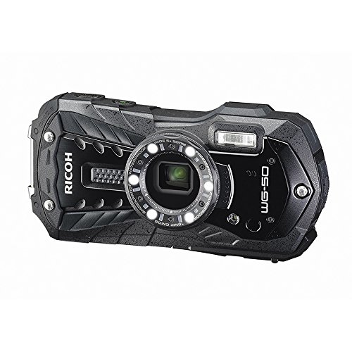 RICOH 雨合羽デジタル写真機 RICOH WG-50 黒いこと 雨合羽14m耐ぼうぜん自失1.6m耐寒-10度 RICOH WG-50 BK 04571
