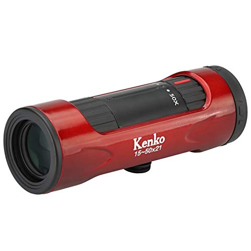 Kenko 単眼鏡 ウルトラビューI 15~50 21 15~50倍 21mm口径 ズーム式 レッド 429075｜ネコサン商店 9,283円
