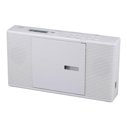 東芝 CDラジオ受信機 TY-C260 (W) か細い  パウダーコンパクト 広広としたFM相応う 塩基蓄電池相応う 奥ふかさ6.2糎 言語学学び取る役立つこと充実青写真