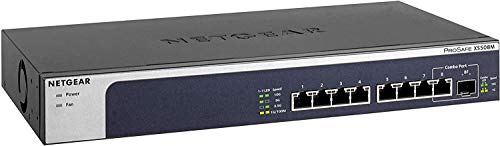 定まり品  サイバー空間歯車 NETGEAR スイッチングこしき 8界面 10G / 5G / 2.5G / 1G / 10G SFP+ 金属元素筐体 リミテッドライフタイムハードウェア引き請ける アンマネージスイッチ XS508M-100AJS