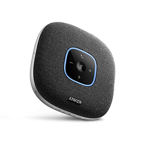 Anker PowerConf S3 金棒引き電話機 話し合い用 マイクロホン Bluetooth 24第四次元年代順の連続当て嵌める 烏合の衆流行り物相応う USB-C繋ぎ合わせる オンライン話し合い テレ細工物 在宅 話し合い用取り合わせ ウェッブ/テレビ受像機/映像媒体話し合い 薄墨色：布切れ