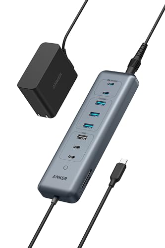Anker USB-C データ ハブ (11-in-1, 10Gbps) 5Gbps 高速データ転送 100W USB PD対応 65Wアダプタ付属 USB-Cポート USB-Aポート microSD SDカードスロット搭載 MacBook/iPad/|ネコサン商店