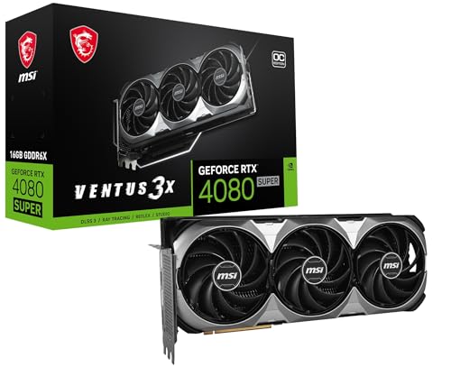 MSI GeForce RTX 4080 SUPER 16G VENTUS 3X OC/A PCIe4.0 約3スロット厚 3ファン搭載 グラフィックスカード VD8793