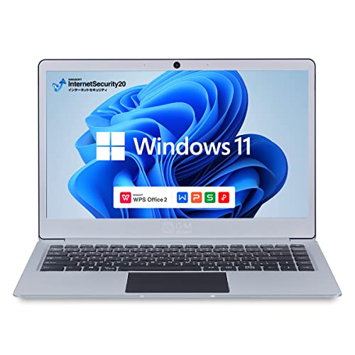 GLM GM-JAPAN 万覚え帳マイコン Windows 11 Office積み上げる 超軽さ 薄型 14in SSD 256GB/記憶装置8GB/WPS Office/Celeron/WIFI/USB3.0/HDMI/WEB写真機/FullHD (WPS