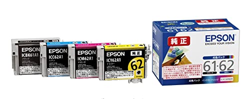 エプソン 純正 インクカートリッジ ペン クリップ IC4CL6162B 4色パック