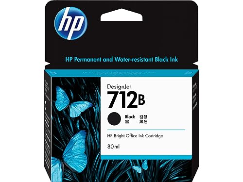 3ED29A - HP 712B 80-ML ブラックインク HP DesignJet T230 24インチ / T250 24インチ / T650 36インチ用
