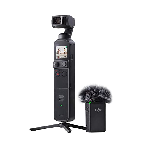 DJI Pocket 2 Creatorジャズバンド 3軸ジンバル 安定器 4K写真器、1/1.7inCMOS 64MP活動写真 人間の顔 トラッキング YouTube/Vlog用映像映画化 Android  iPhone相応うの携帯型 テレビカメラ