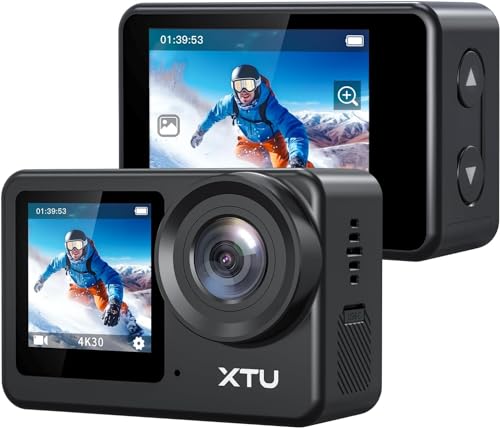 XTU S6 動き写真器 4K 20MP 動きカム 百貨店宛転たる手ぶれ手を加える4.0 運動競技写真器 Type-C界面相応う 外の方マイクロホン相応う 縦方角映画化 発声取り締まる役立つこと 無線LAN積み上げる HDMI最終生産物 遠隔操作付き添い人 1350mAh蓄電池付 1