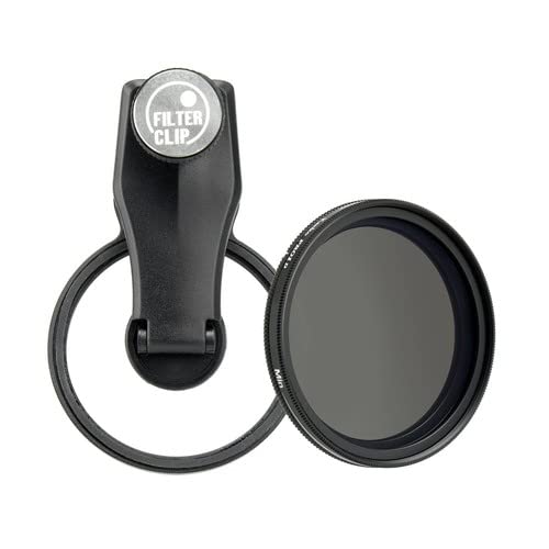ケンコー(Kenko) EXAPRO スマートフォン用アクセサリ フィルタークリップ + Variable ND initial セット 可変NDフィルター フィルター径 49mm クリップタイプ iPhone / Android対応 EXP-FCVN