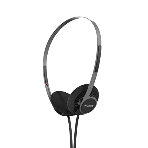 Koss KPH40 ユーティリティ オンイヤーヘッドホン 取り外し可能なコードシステム 超軽量設計 (ステルスブラック)｜ネコサン商店