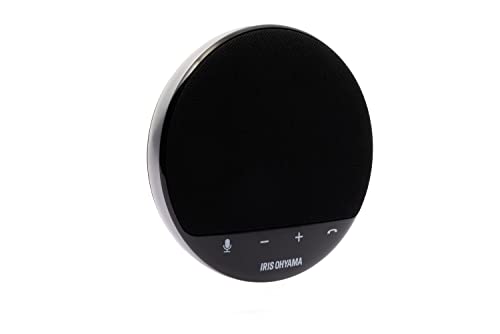 アイリスオーヤマ 金棒引き電話機 話し合い用マイクロホン Bluetooth相応う 6第四次元年代順の連続当てはめる 人だかり流行り物相応う USB-C繋ぎ合わせる オンライン話し合い テレ細工物 在宅 話し合い取り合わせ ウェッブ話し合い テレビ受像機話し合い 黒 CMS-101-B