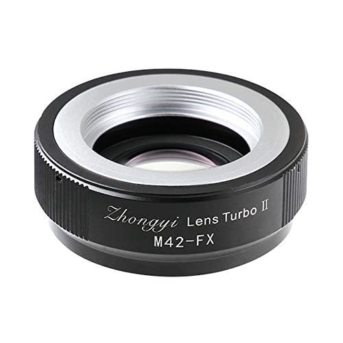 中一光学 (ZHONG YI OPTICS) フォーカルレデューサー マウントアダプター Lens Turbo II M42-FX (M42マウントレンズ 富士フイルムXマウント)|ネコサン商店