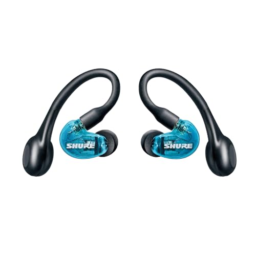 SHURE シュア AONIC 215 完全ワイヤレスイヤホン 第2世代 SE21DYBL+TW2-A トランスルーセントブルー : 高遮音性 bluetooth カナル型 パッシブノイズキャンセリング 耳掛け 有線変換可(別売) IPX4防滴 外音取