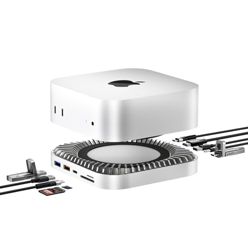 楽天市場】 8 in 1 USB C ハブ Mac Mini M4/ M4 Pro 2024用 スタンド