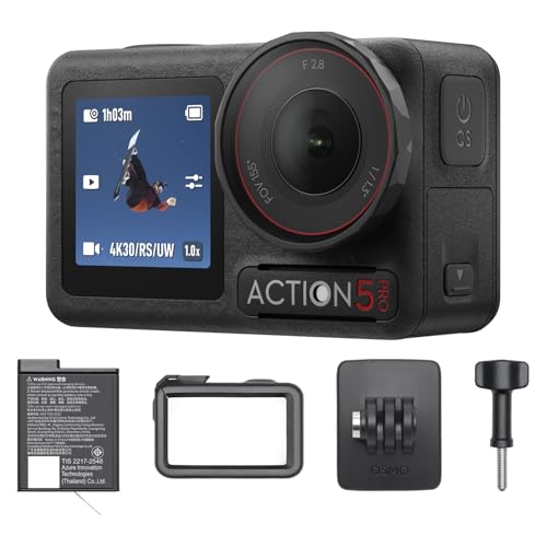 DJI Osmo Action 5 Pro スタンダードコンボ アクションカメラ小型 1/1.3インチセンサー付き 防水 4K/120fps映像 被写体トラッキング 手ブレ補正 デュアルOLEDタッチ画面 スポーツ vlog ウェアラブルカメラ 動画撮