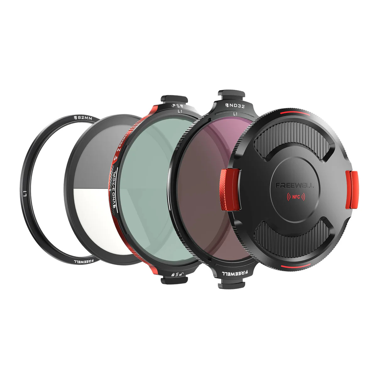 Freewell 82mm L1 リアルロッキングVND/CPLフィルターオールデイキット ハイブリッドVND/CPL 3-10ストップND32、トゥルーカラー光学、プロの映画製作者のための未来への耐性デザイン 送料無料 国内正規品 FW-L1-ALD
