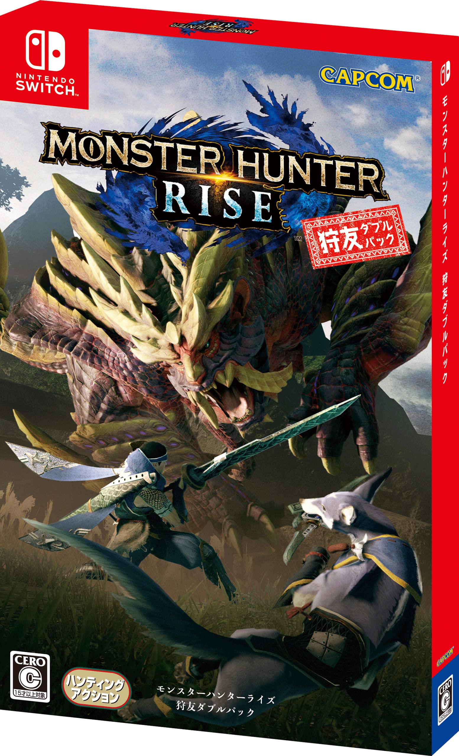 ※メール便発送※ 【新品】Nintendo Switch モンスターハンターライズ 狩友ダブルパック｜ネコヤ商会 店 16,819円
