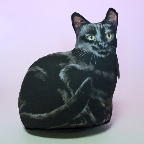 【アデリーン・ハルヴァーソン】猫のドアストッパー　ブラックキャット