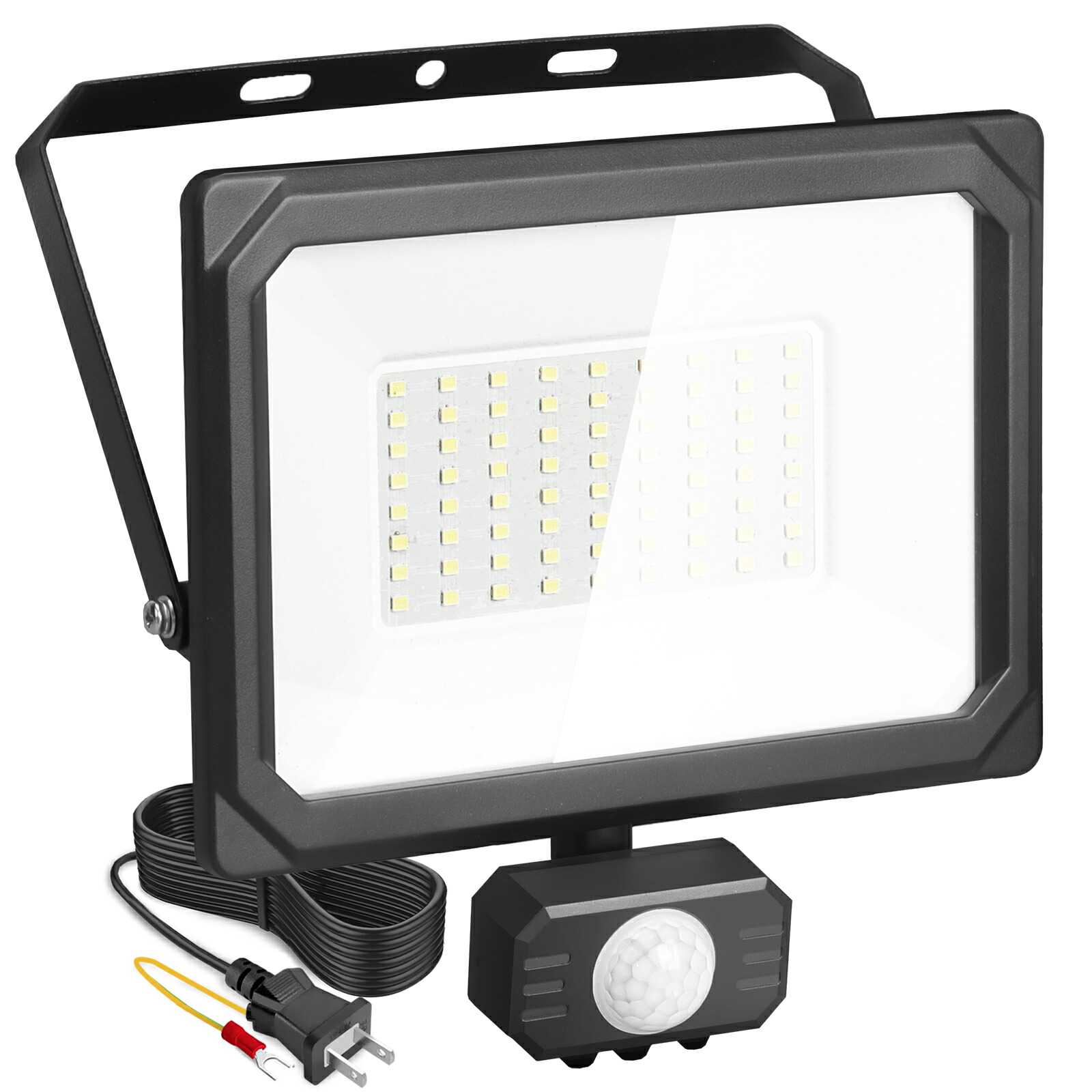 楽天市場】1台 センサーライト 50W LED投光器 屋外 薄型 人感