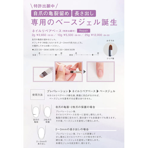 Nail Parfait ネイルリペアベース 10g ジェルネイル ネイル用品 Christine Coppin Com