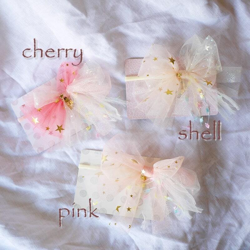市場 ベビー 女の子 Charm 新生児 クリップ バレッタから選べるヘアリボン キラキラ 子供 ギフト 赤ちゃん ヘアバンド オーロラチュチュリボンとshining