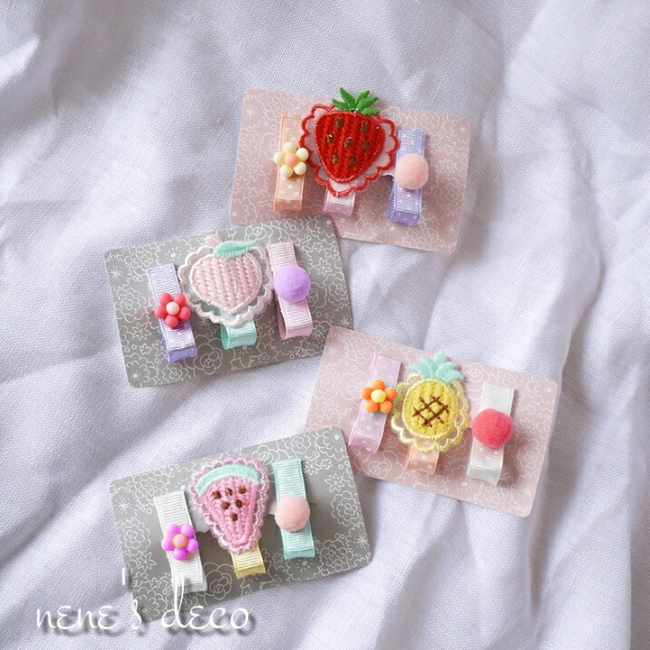 楽天市場】キッズ ヘアクリップ ベビー ヘアアクセサリー