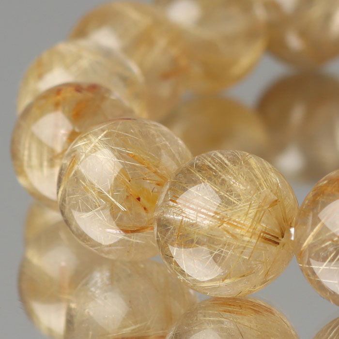 楽天市場】【現品お届け！】ルチルクォーツ ブレスレット 約14mm 4A