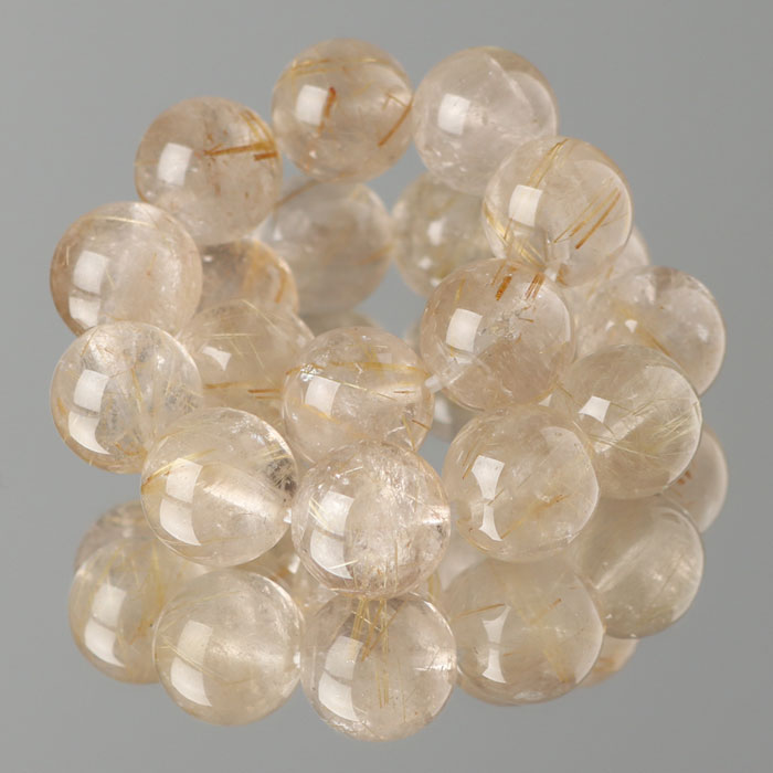 楽天市場】ミックスルチルクォーツ ブレスレット 3A 約12mm ストレート