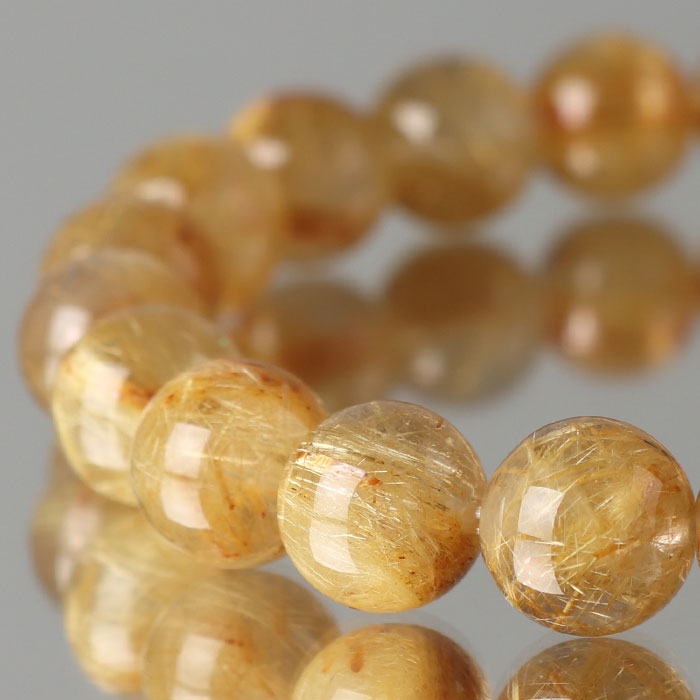 楽天市場】ミックスルチルクォーツ ブレスレット 3A 約12mm ストレート