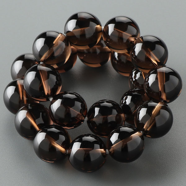 楽天市場】数珠ブレスレット 約8ミリ 茶水晶【腕輪念珠 天然石