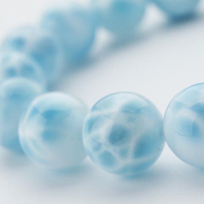 楽天市場】ラリマー ブレスレット 約9mm ストレート【ブルー