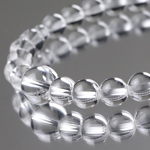 楽天市場】数珠ブレスレット 約6ミリ 4A 本水晶【腕輪念珠 数珠