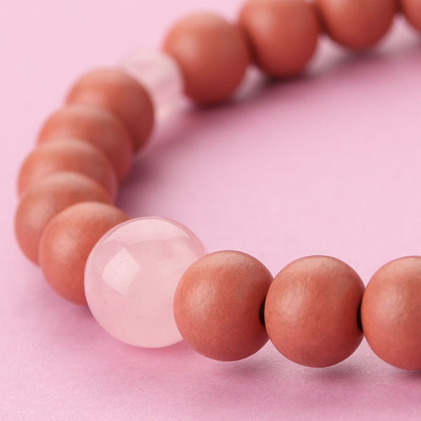 楽天市場】数珠ブレスレット 約6ミリ ローズクォーツ【腕輪念珠